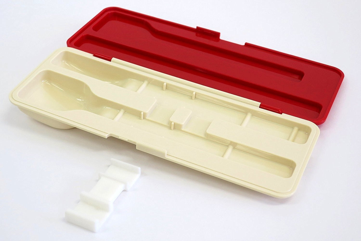 OSK LUNCH CHIME Chopsticks & Spoon Combi Set Red CT-29