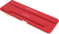 OSK LUNCH CHIME Chopsticks & Spoon Combi Set Red CT-29
