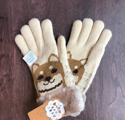 Double Layer Glove Shiba - Ivory 515035-IV