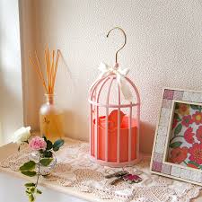 Tori-cago Birdcage Hanging Storage - Pink Made in Japan