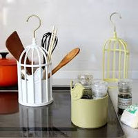 Tori-cago Birdcage Hanging Storage - Yellow Made in Japan