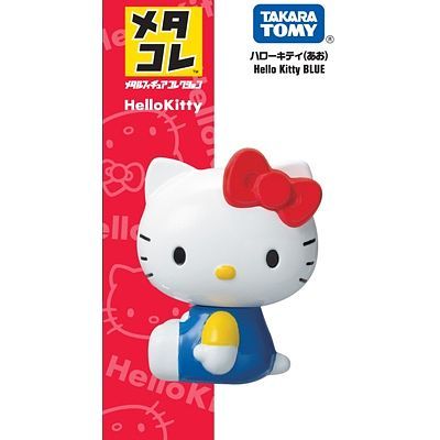 TAKARA TOMY Hello Kitty Blue Metal Figure