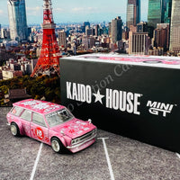 MINI GT x Kaido House 1/64 Datsun KAIDO 510 Wagon Hanami V1 LHD KHMG012