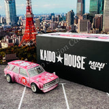 MINI GT x Kaido House 1/64 Datsun KAIDO 510 Wagon Hanami V1 LHD KHMG012