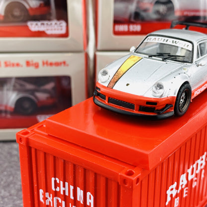 Tarmac Works 1/64 RWB 930 China Special Edition with Container T64-015-CN