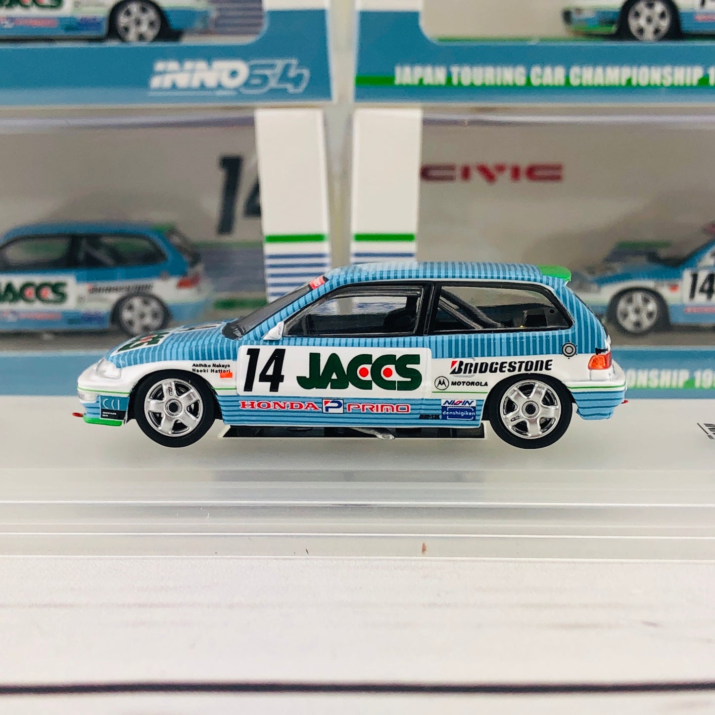 INNO64 HONDA CIVIC EF9 GR.A #14 "JACCS" JTC 1991 IN64-EF9-JAC91