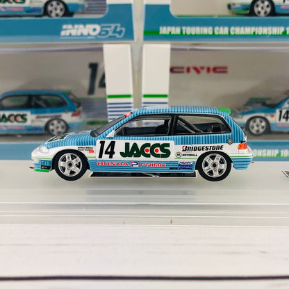 INNO64 HONDA CIVIC EF9 GR.A #14 "JACCS" JTC 1991 IN64-EF9-JAC91