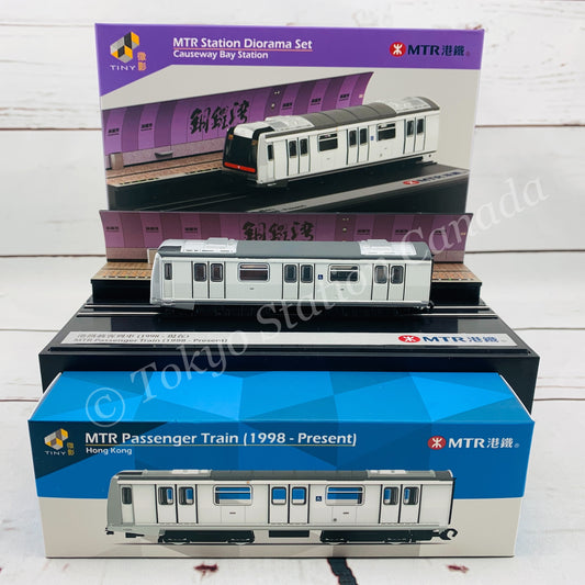 Tiny 微影 MTR Station Diorama MTR00013 (Causeway Bay Station) and Train Set MTR00001