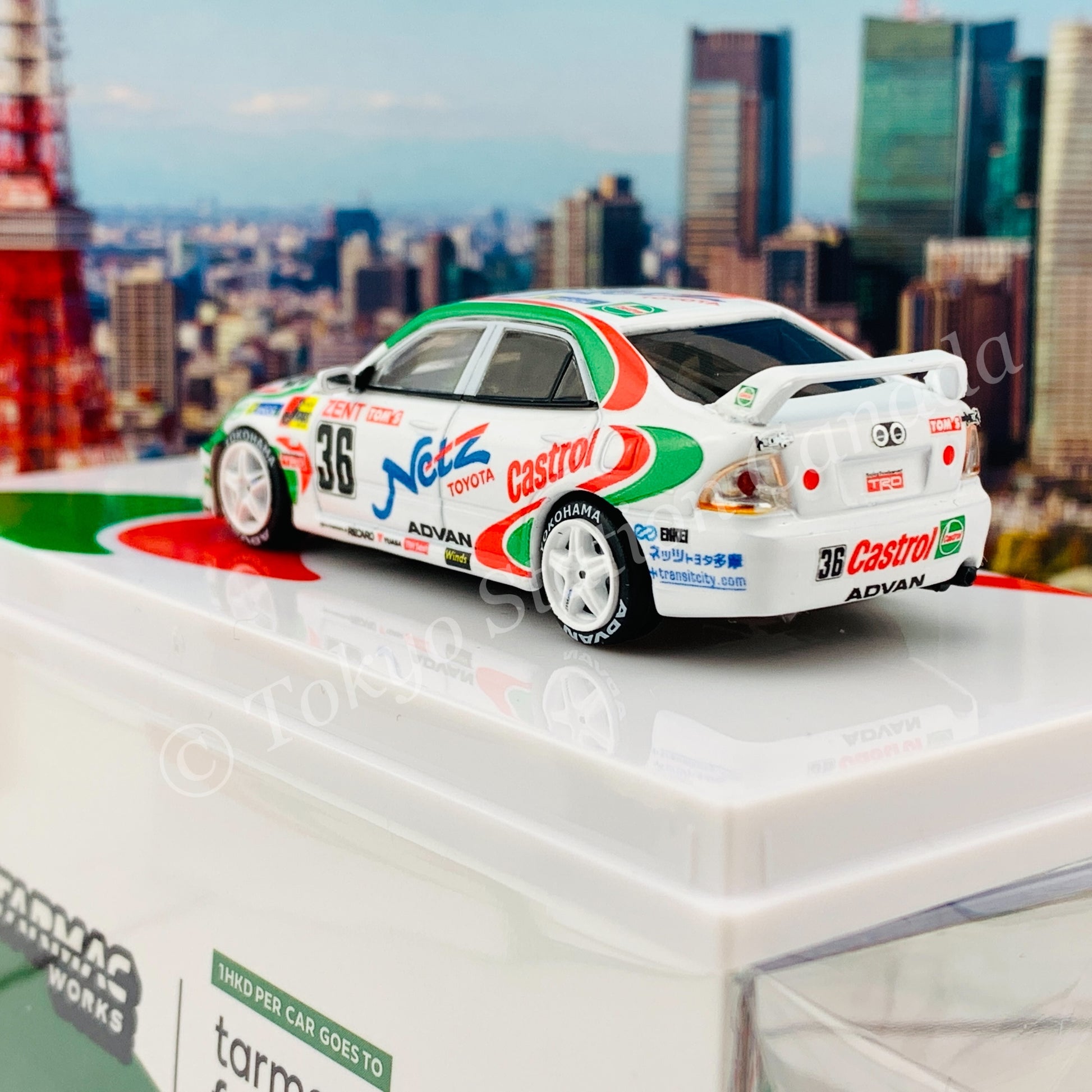 Tarmac Works 1/64 HOBBY64 Toyota Altezza N1 Super Taikyu Series 1999 T64-019-99ST36