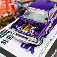 KaidoHouse x MiniGT 1/64 Datsun 510 Pro Street OG Purple LHD KHMG002