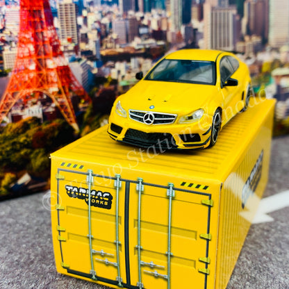 Tarmac Works 1/64 Global Collection Mercedes-Benz C63 AMG Coupe Black Series Yellow Metallic T64G-009-SB