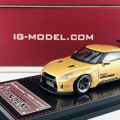 Ignition Model 1/64 Pandem R35 GTR Gold 1744