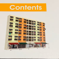 Tiny City Bd20 Wah Fu Estate Building Diorama Plus "Searching For Views in Hong Kong"  華富村模型套裝+港漫景搜漫畫