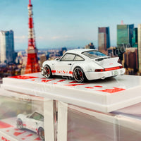 Tarmac Works 1/64 RWB 964 White with Red Stripe "2021 Tokyo Auto Salon Special" T64-037-WHT