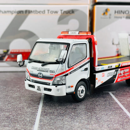 Tiny City 163 - HINO 300 Flatbed Tow Truck 日野300 韋川平板拖車