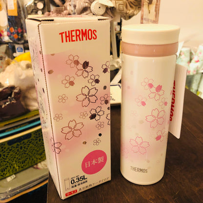 THERMOS "SAKURA" Limited Edition Vacuum Insulated Beverage Bottle 350ml JNY-351 Made in Japan