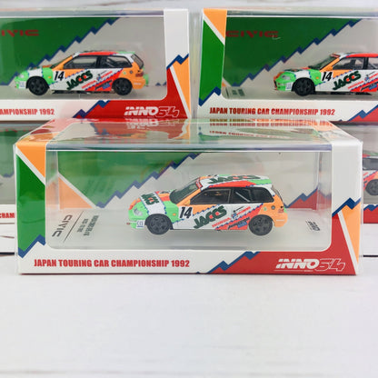 INNO64 HONDA CIVIC EF9 GR.A #14 "JACCS" JTC 1992 IN64-EF9-JAC92