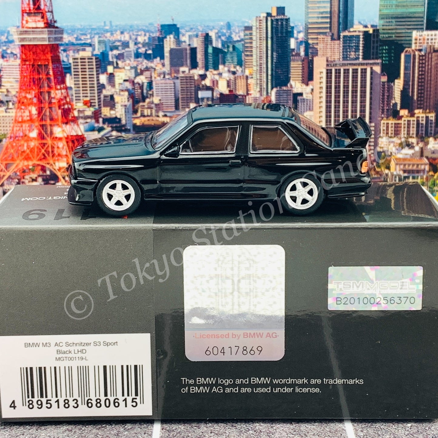 MINI GT 1/64 BMW M3 AC Schnitzer S3 Sport Black LHD MGT00119-L
