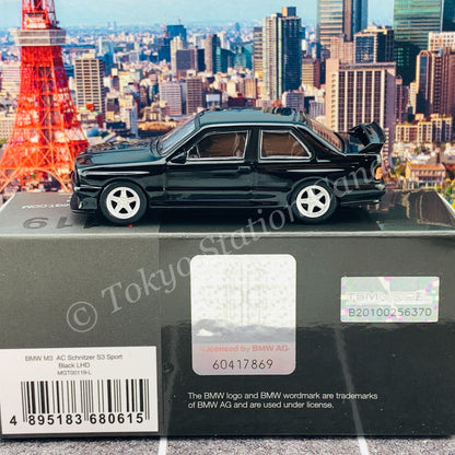 MINI GT 1/64 BMW M3 AC Schnitzer S3 Sport Black LHD MGT00119-L
