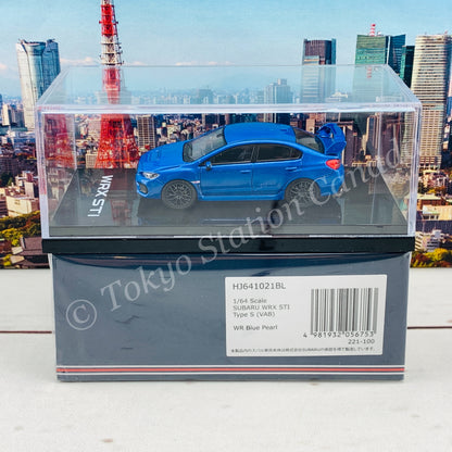 HOBBY JAPAN 1/64 SUBARU WRX STI Type S (VAB) Blue HJ641021BL