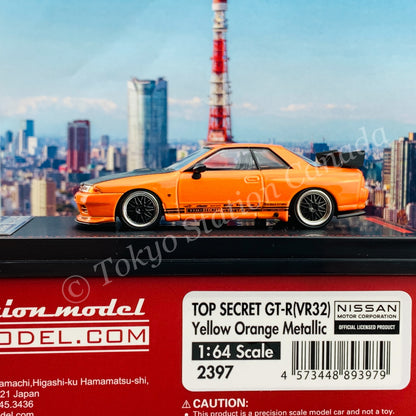 Ignition Model 1/64 TOP SECRET GT-R (VR32) Yellow Orange Metallic IG2397