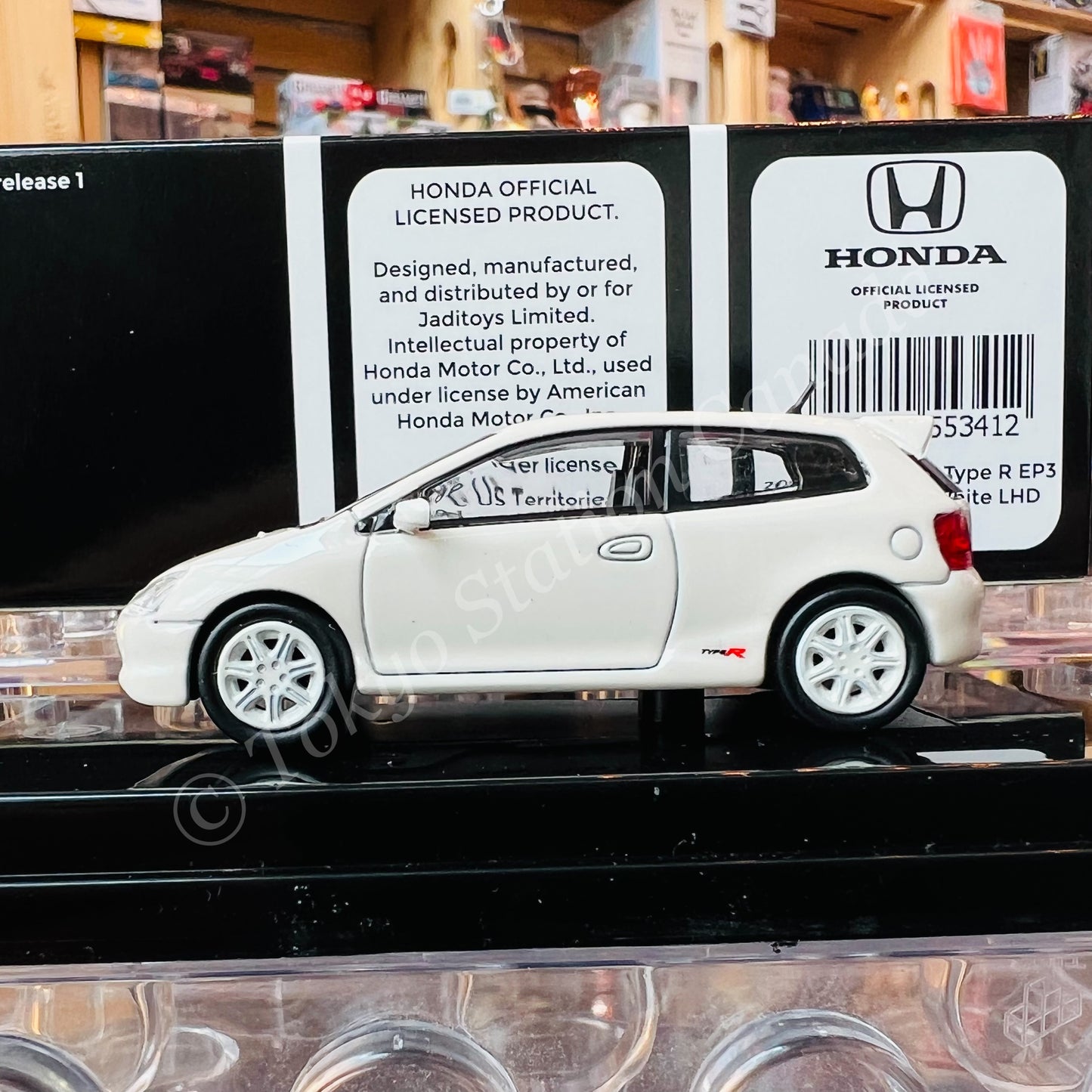 PARA64 1/64 2001 Honda Civic Type-R EP3 Championship White LHD PA-55341