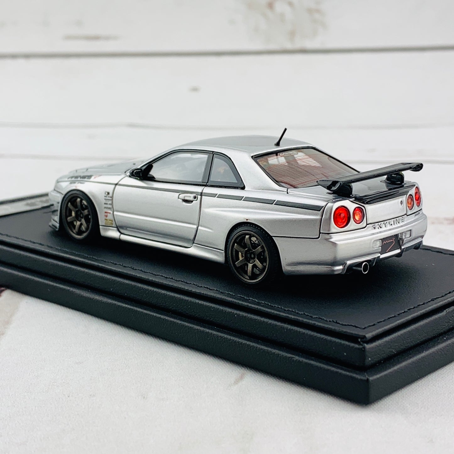 Ignition Model 1/43 Nissan Skyline GTR Mine's R34 Silver IG1816