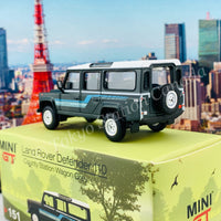 MINI GT 1/64 Land Rover Defender 110  1985 County Station Wagon Grey RHD MGT00151-R