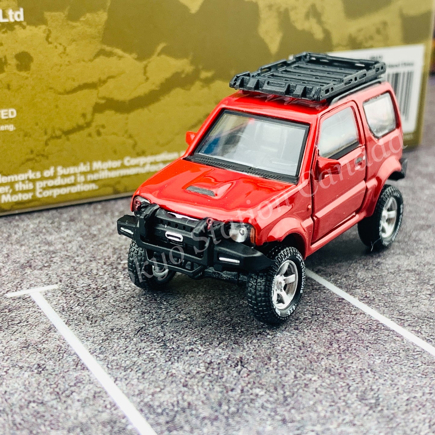 BM CREATIONS JUNIOR 1/64 Suzuki Jimny JB43 RED RHD (With Offroad Package) 64B0052