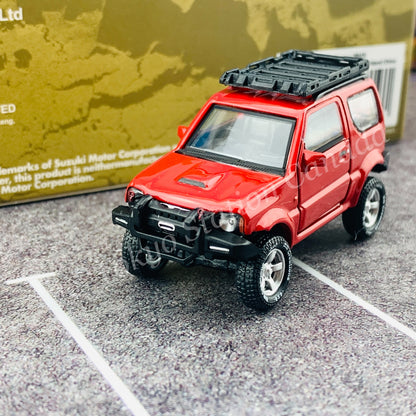 BM CREATIONS JUNIOR 1/64 Suzuki Jimny JB43 RED RHD (With Offroad Package) 64B0052
