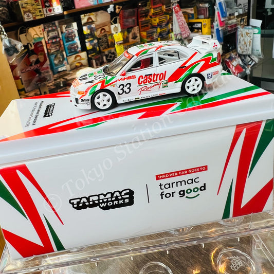 TARMAC WORKS 1/64 HOBBY64 Mitsubishi Lancer Evolution V Super N1 Endurance Series 1998 村松康生 / 三好正己 T64-012-98ST33