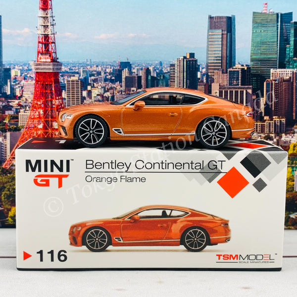 MINI GT 1/64 Bentley Continental GT Orange Flame MGT00116-R