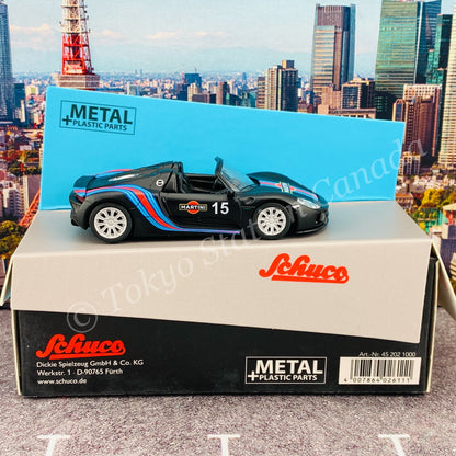 Schuco 1/64 Porsche 918 Spyder Martini Black  Hong Kong Limited Edition  452021000