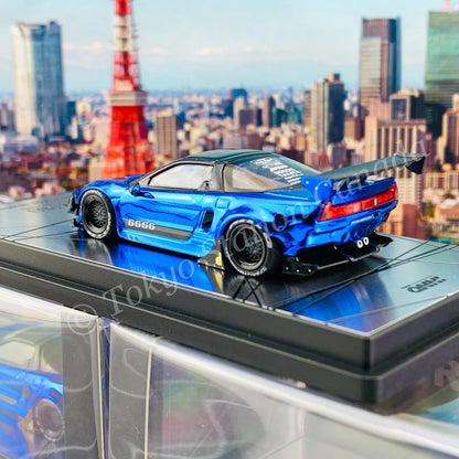 INNO64 1/64 NSX (NA) ROCKET BUNNY V2 AERO Chrome Blue IN64-NSXP-BCH