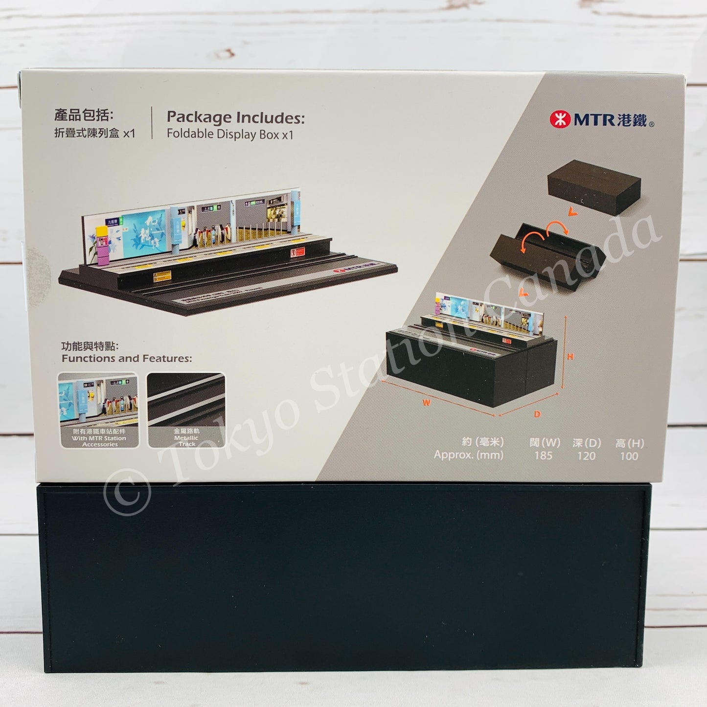 TINY 微影 MTR Station Diorama MTR00011 (Kowloon Tong Station) and Train Set MTR00005