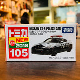 TOMICA NO.105 NISSAN GT-R POLICE CAR Scale 1/62