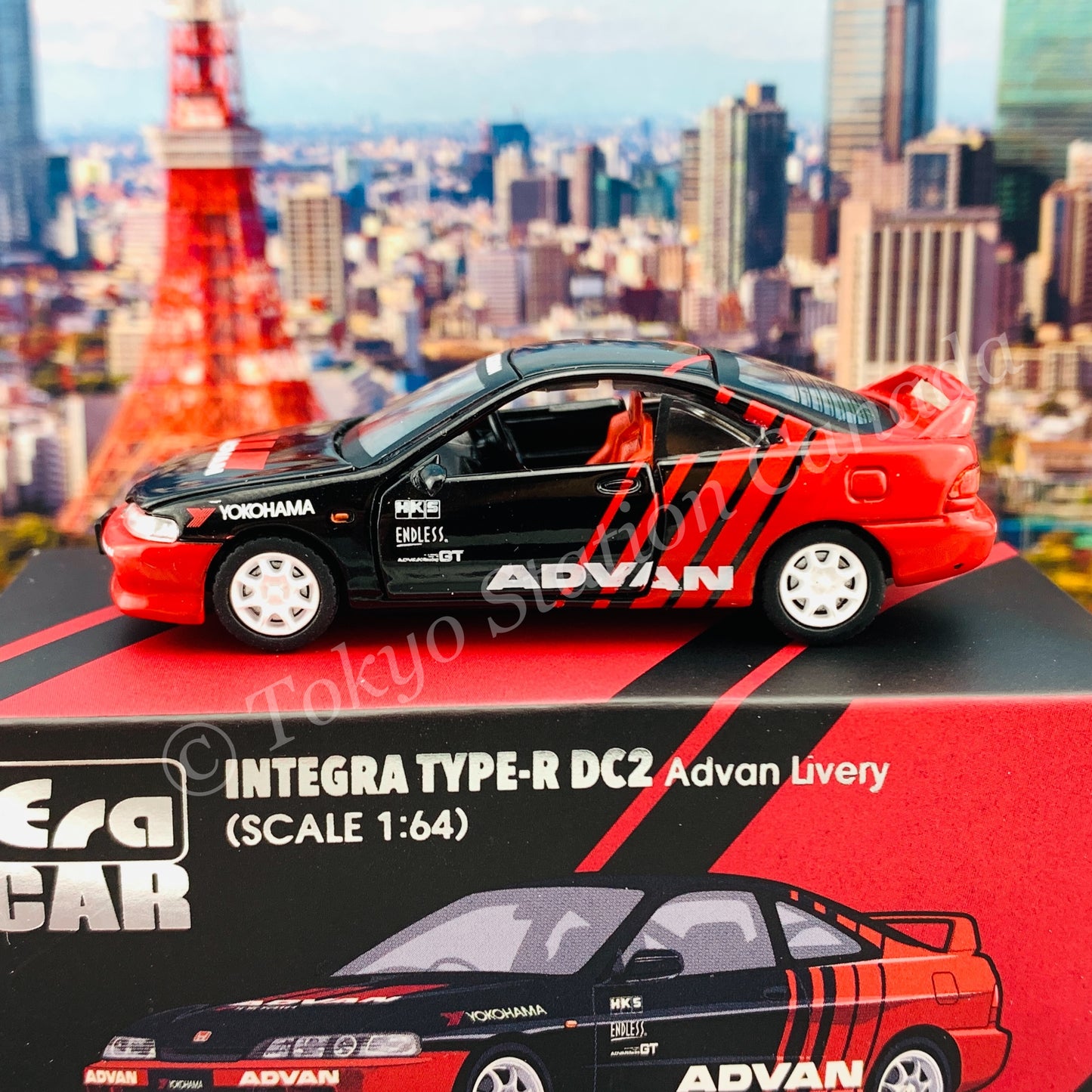 ERA CAR 1/64 SP53 Integra Type R Dc2 Advan Livery HA21DC2SP53