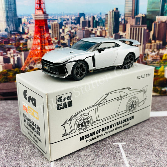 ERA CAR 1/64 SP Nissan GT-R50 By Italdesign - Production Version White Silver NS21GTRSP50