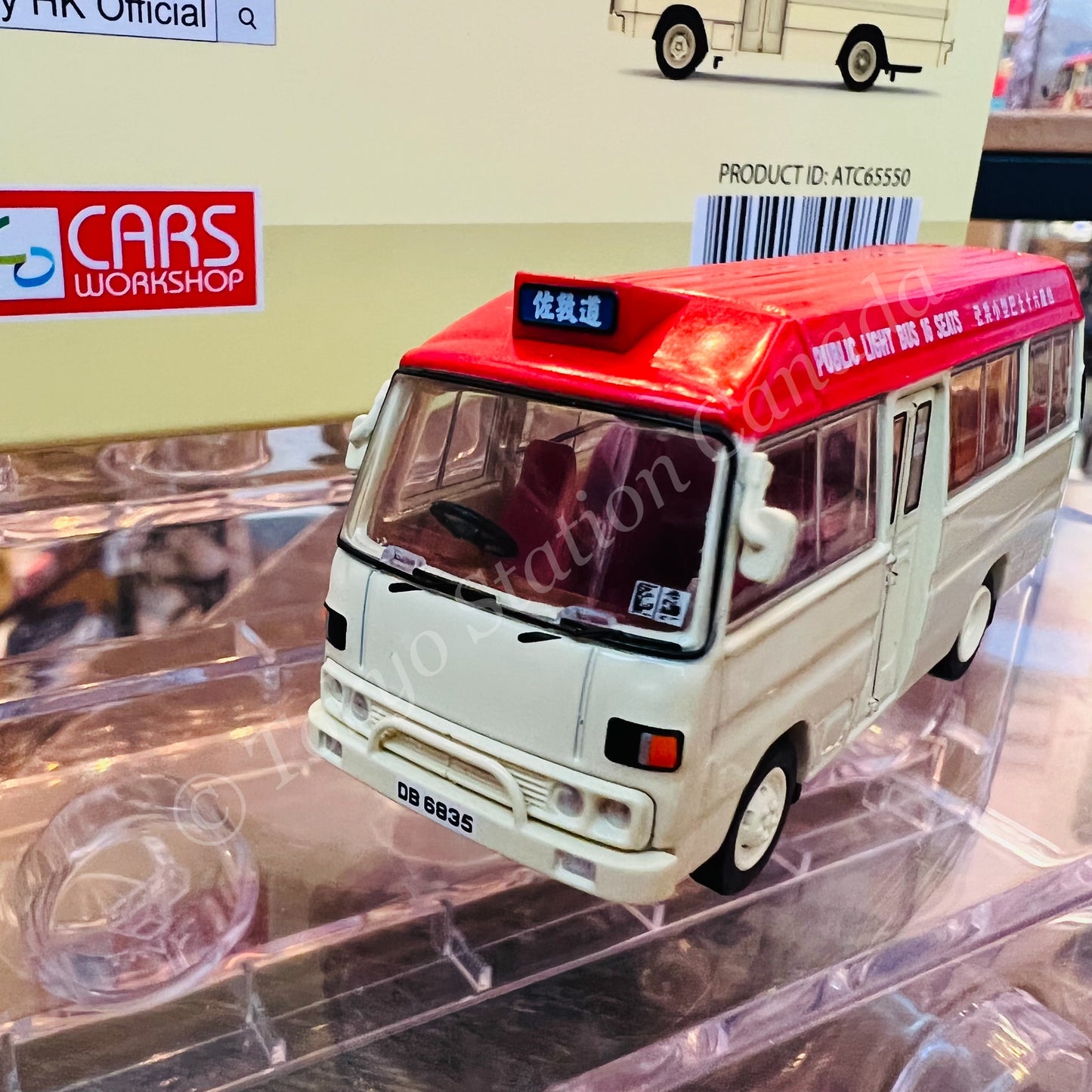 TINY 微影 1/76 Mitsubishi Rosa Red Mini Bus 16-Seat (Jordan Road 佐敦道) "7-11"  ATC65550