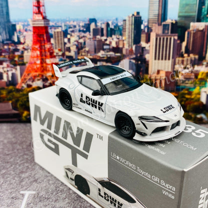 MINI GT 1/64 LB WORKS Toyota GR Supra White RHD MGT00235-R