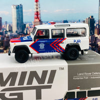 MINI GT 1/64 Land Rover Defender 110 Korlantas (Indonesia National Traffic Police) EMS Exclusive MGT00157-R