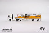 MINI GT 1/64 LB Racing Racing Transporter Set (Included 1 transporter and 1 Car)  MGTS0004