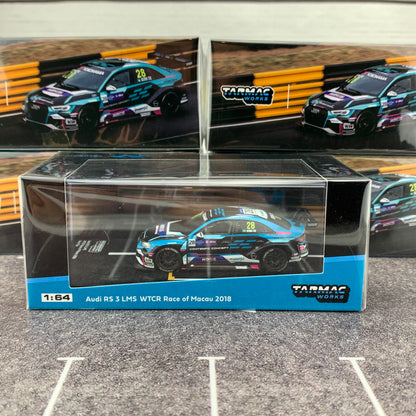 Tarmac Works 1/64 Audi RS3 LMS WTCR Race of Macau 2018 Kevin Tse T64-0013-18WTCR28
