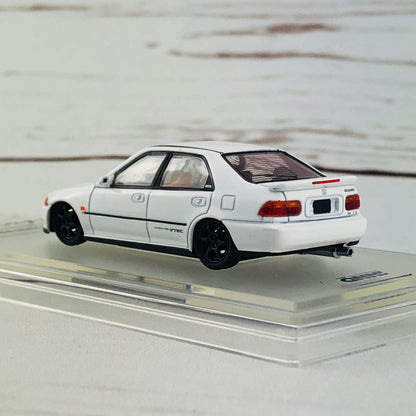 INNO64 HONDA CIVIC FERIO EG9 WHITE with Customizable Stickers and 1 set of wheel IN64-EG9-WHI