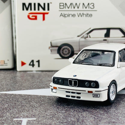MINI GT 1/64 BMW M3 (E30) Alpine White RHD MGT00041-R