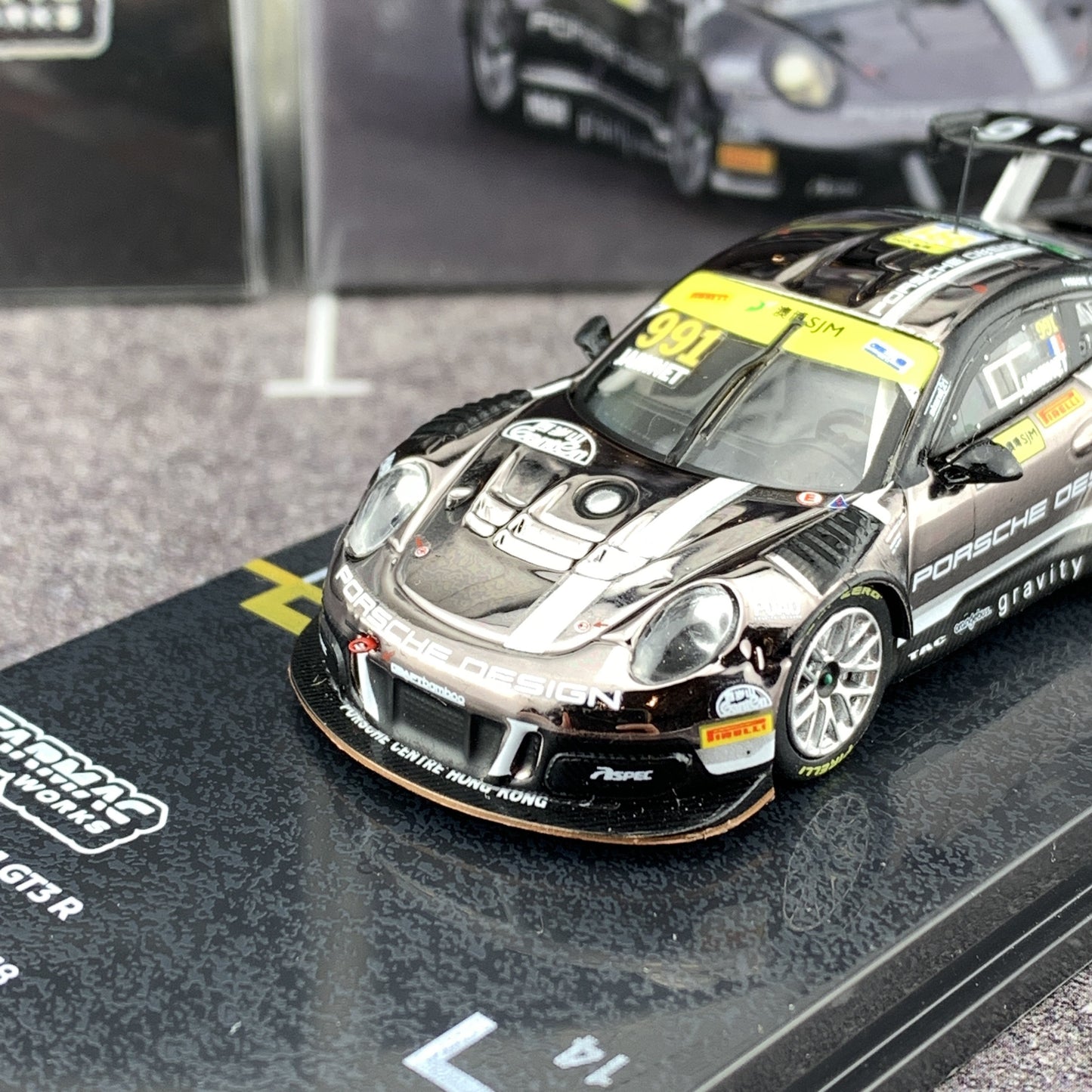 Tarmac Works 1/64 Porsche 911 GT3 R Macau GT Cup - FIA GT World Cup 2018  Mathieu Jaminet T64-032-18MGP991