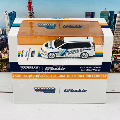 Tarmac Works 1/64 Mitsubishi Lancer Evolution Wagon GReddy "2021 Tokyo Auto Salon Special" T64-042-GDY