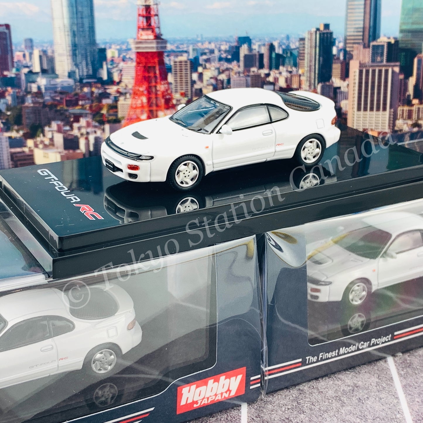 HOBBY JAPAN 1/64 Toyota CELICA GT-FOUR RC ST185 Super White II HJ641023AW