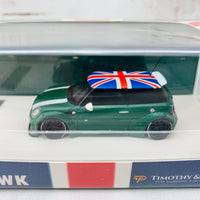 Timothy & Pierre 1/64 LBWK Mini Cooper Green England (Limited to 499 pcs)