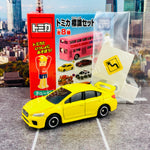 TAKARA TOMY A.R.T.S TOMICA Sign Set #2 - SUBARU WRX STI Type S with a road sign stand